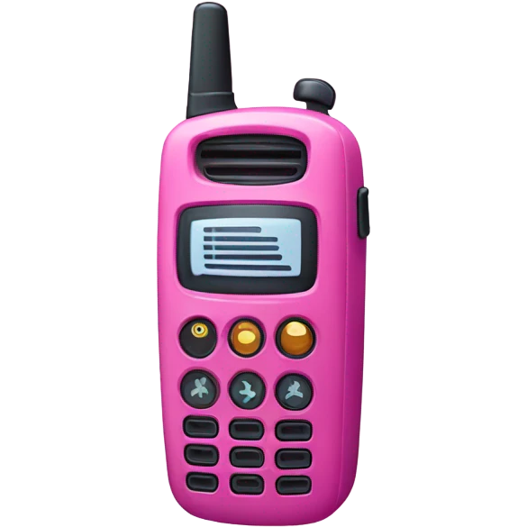pink walkie talkie emoji