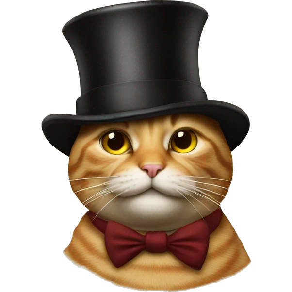 cat in a tophat smoking a cigar emoji