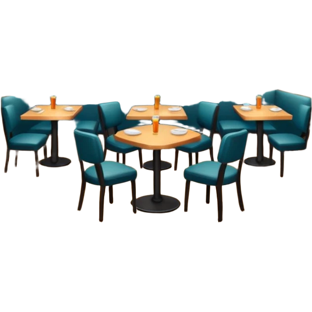 comversacion dentro de un restauant  emoji