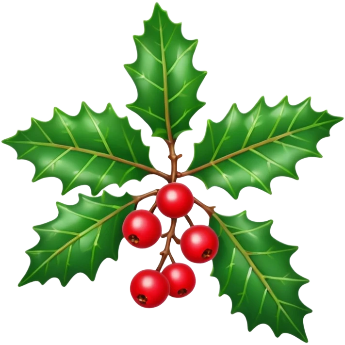 holly sprig emoji