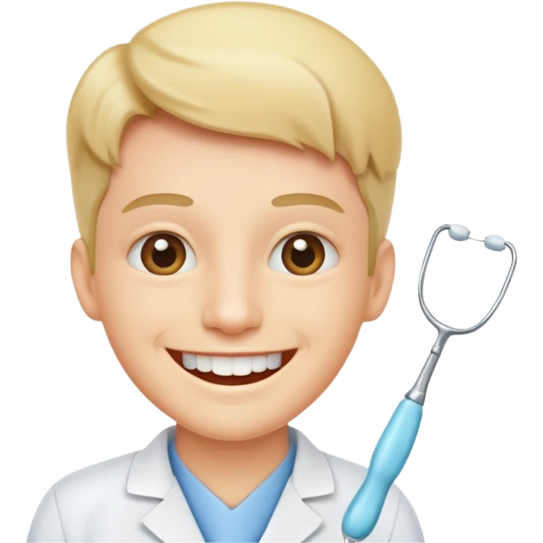 dentist  with tooth emoji