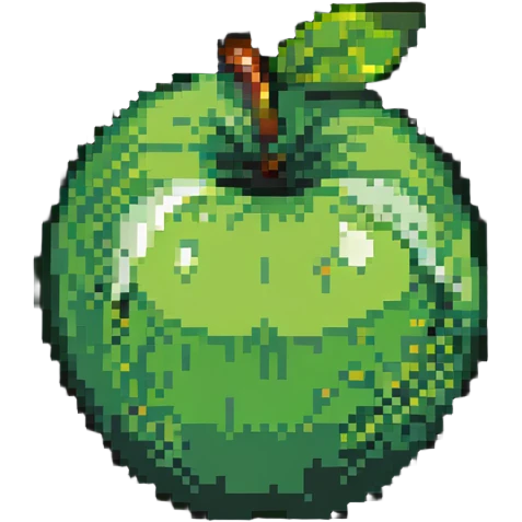 green apple emoji