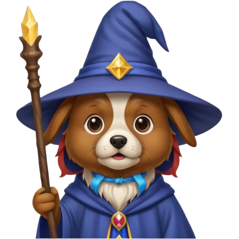Dog wizard emoji