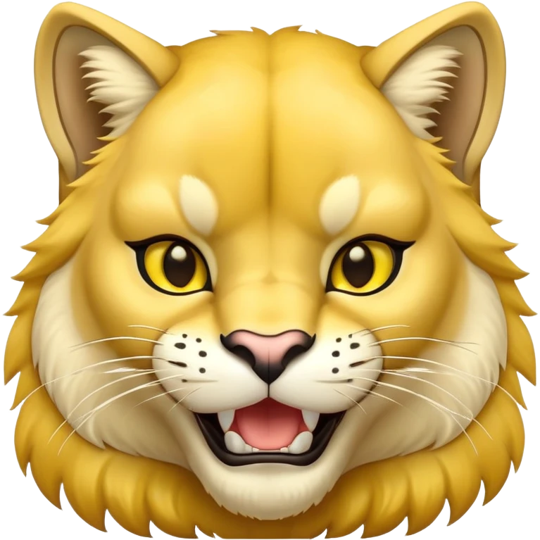 yellow puma smiling emoji