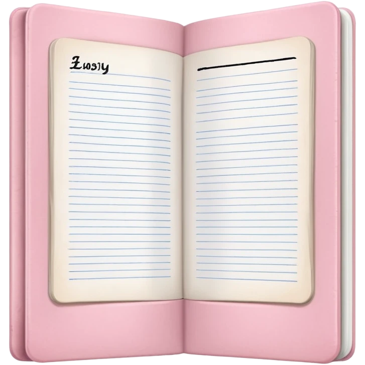 Light Pale Pink Household account book emoji