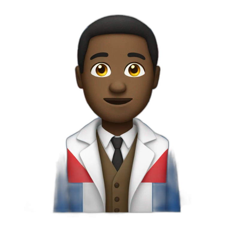 black man with czech flag emoji