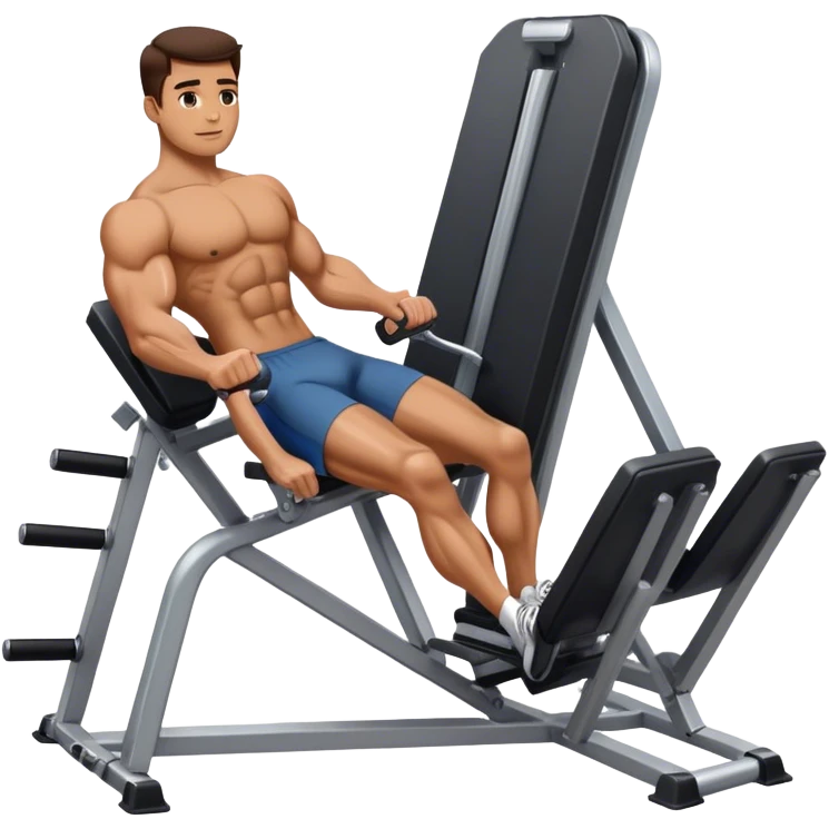 guy how to use a leg press machine emoji