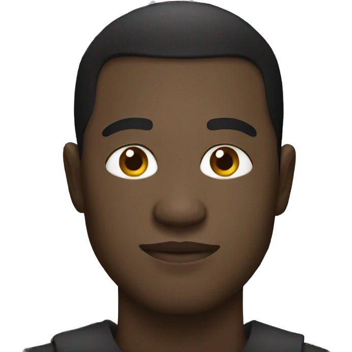 Black man and flag emoji