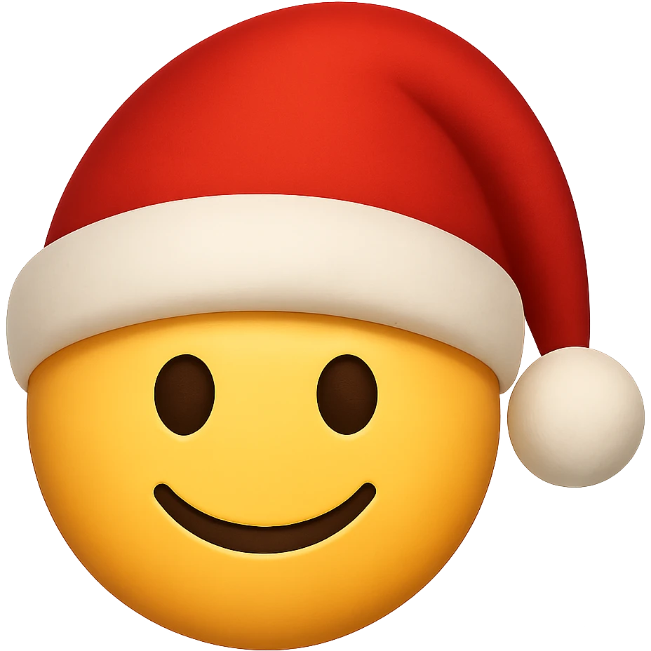Christmas emoji, remove background emoji