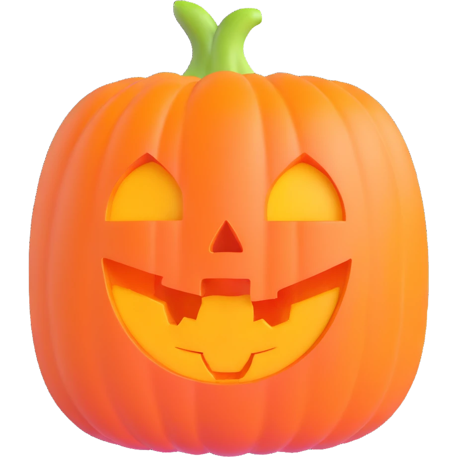 sweet pumpkin fruit, no face, no jack-o-lantern emoji