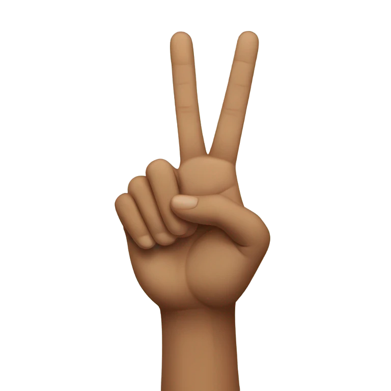 Peace sign emoji