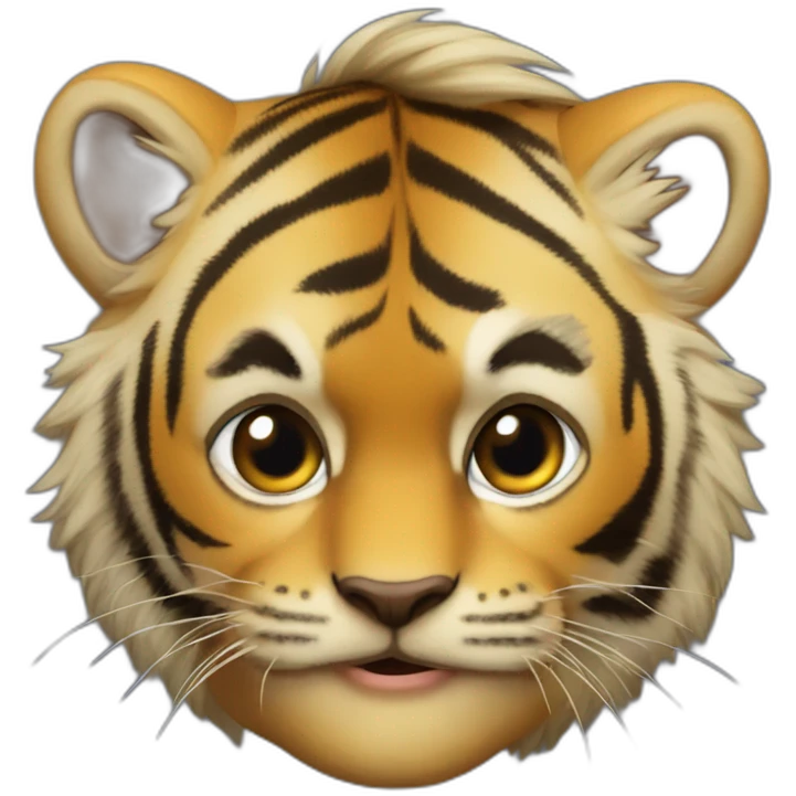 Emanuel macron sur un tigre emoji