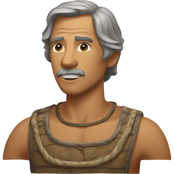 Dedo en la mandíbula emoji