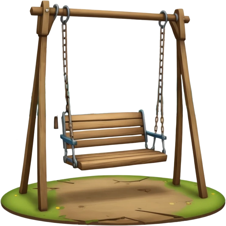 Swing in a public park emoji