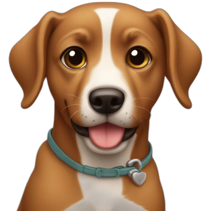 Cachorro caramelo latindo emoji