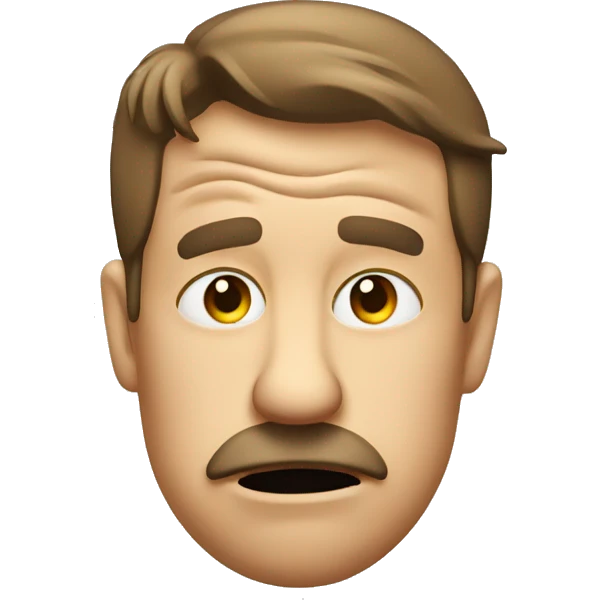 Annoyed emoji pinching nose bridge emoji