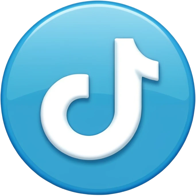 Verificación azul de tiktok emoji