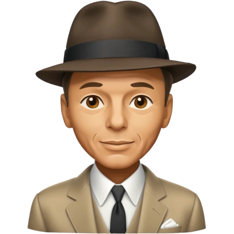 frank sinatra hat emoji