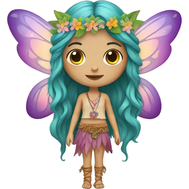 Bohemian hippie fairy emoji