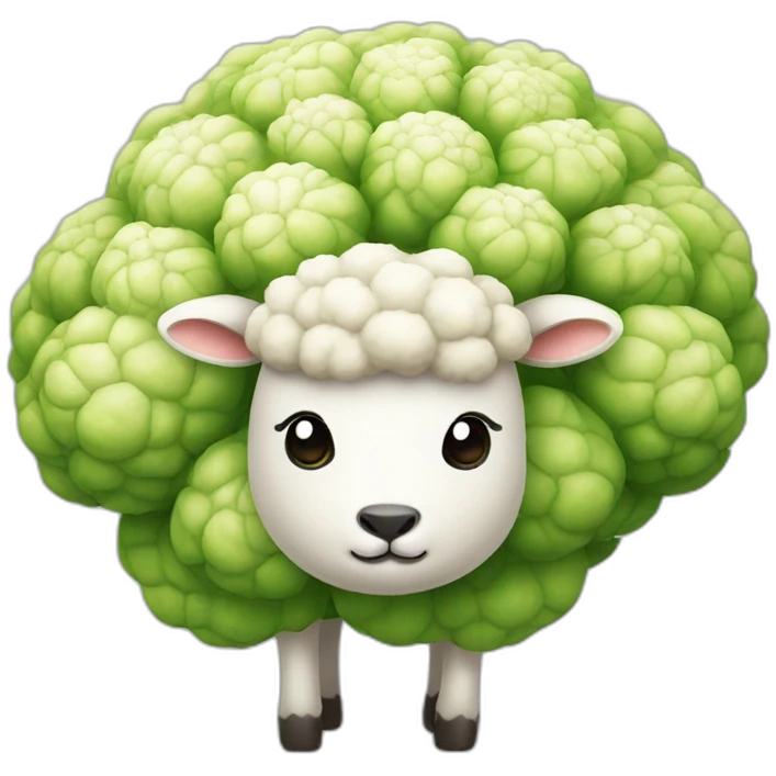 Cauliflower sheep emoji