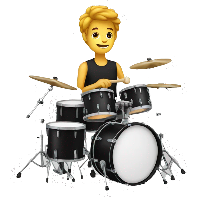 playing drums emoji