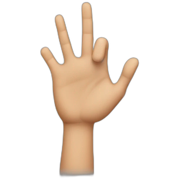 Slapping hand gesture emoji