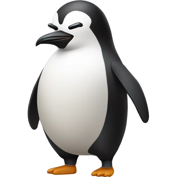 stress pinguïn working emoji
