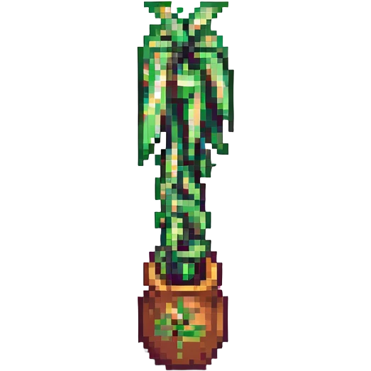 a piece of sugarcane, pixel art, no background emoji