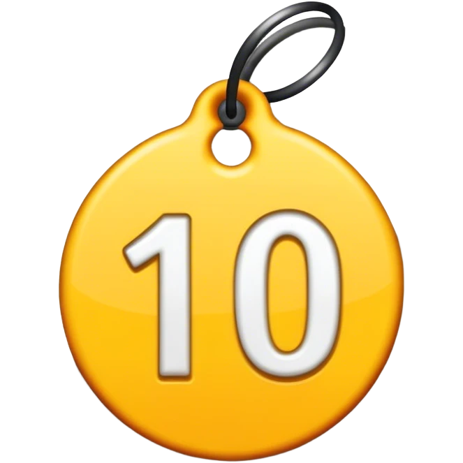 tag with ten percent off emoji