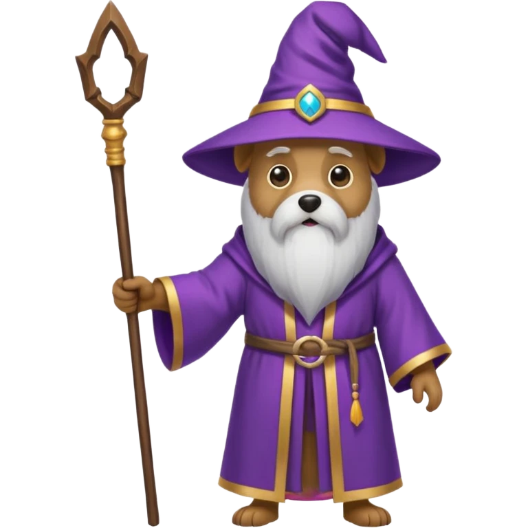 Dog wizard emoji