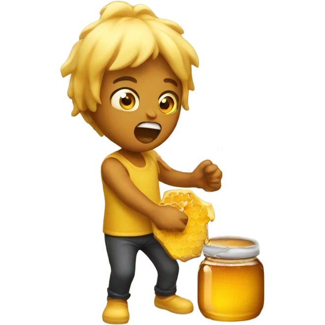 throwing up honey emoji