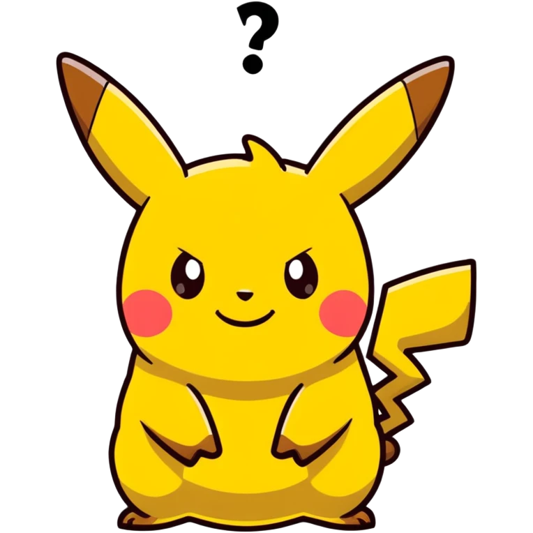 cartoon Pikachu with poop emoji emoji