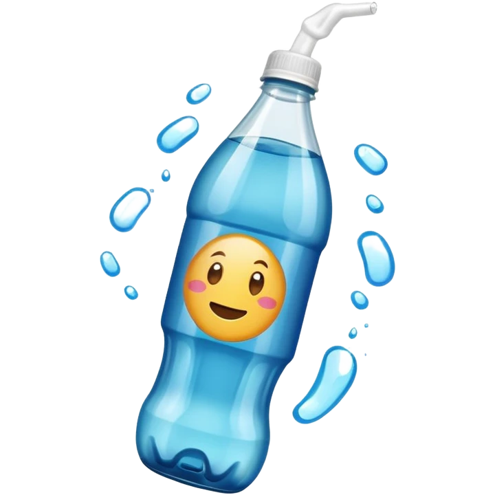 Soda bottle flipping emoji