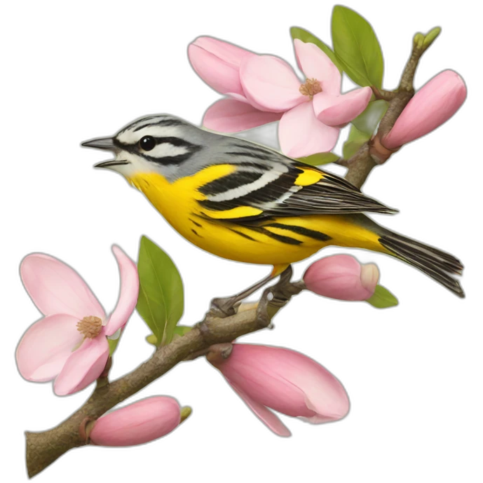Magnolia warbler emoji
