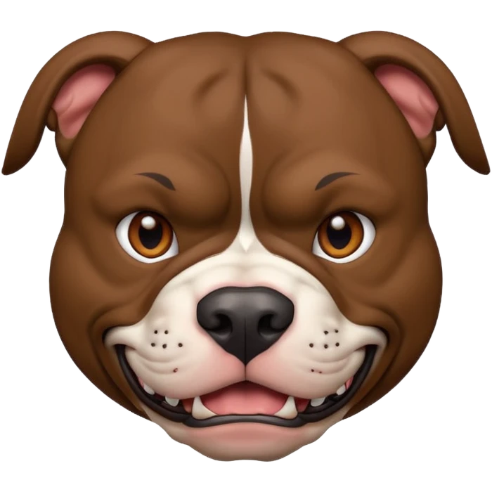 Pitbull mean emoji