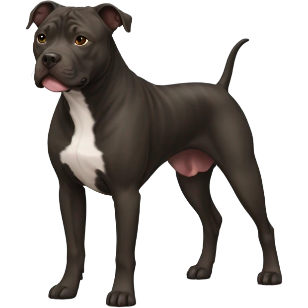 American pitbull terrier dark brindle emoji