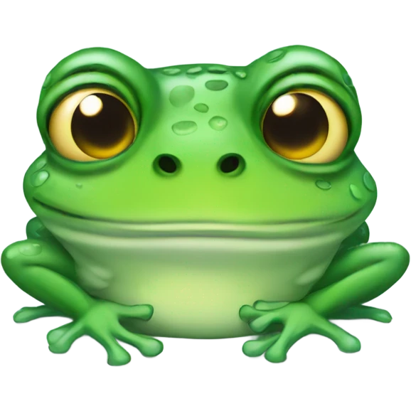 Frog who is cold emoji