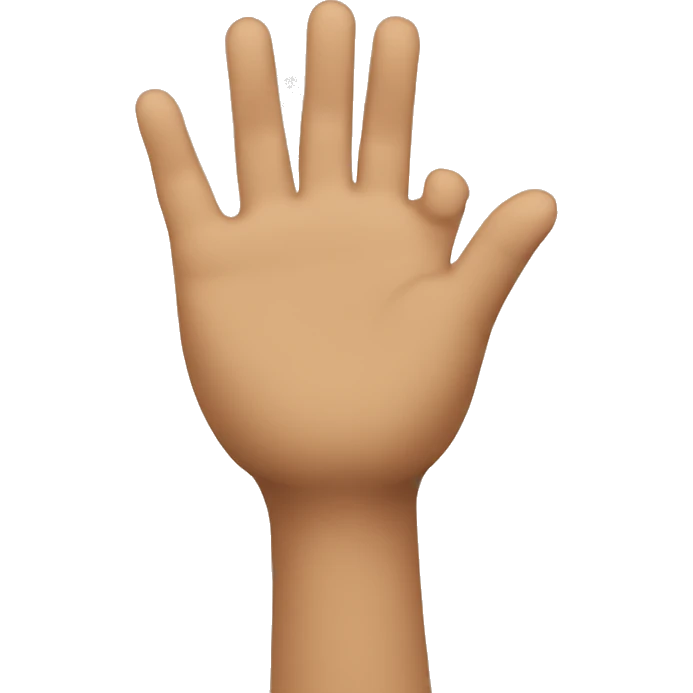 A person raising his hand emoji