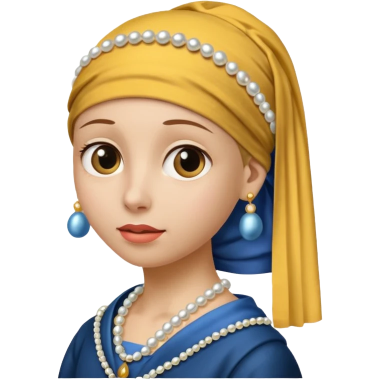 Girl with a Pearl Earring  emoji