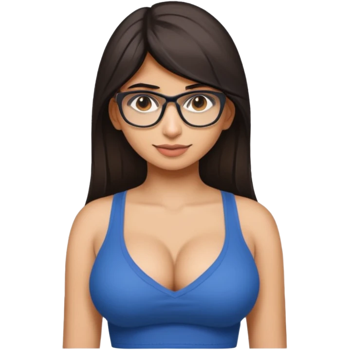Mia Khalifa  avec des gros bzez et un gros décolleté  emoji
