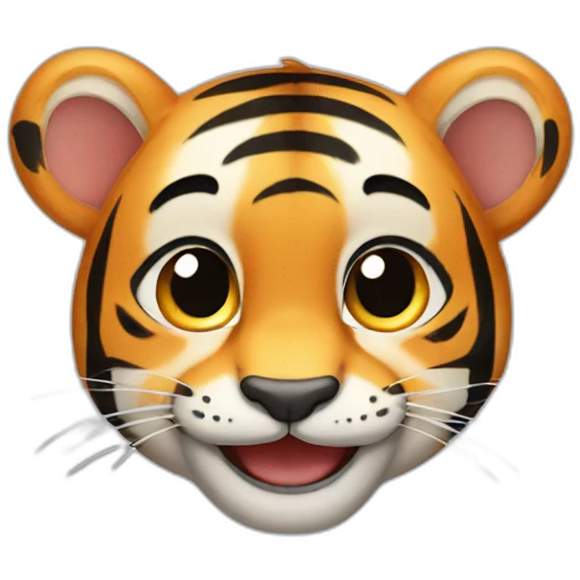 tiger cub smiling emoji