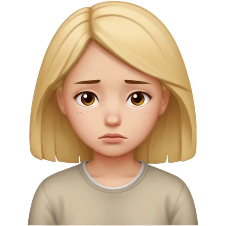 Девушка, которая устала учится и в депрессии  emoji