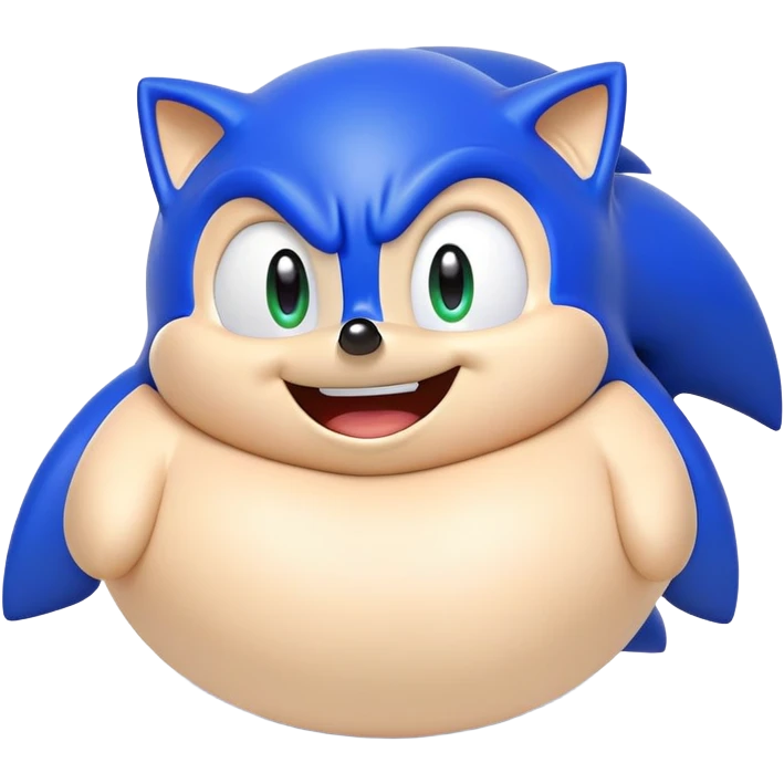 Fat sonic  emoji