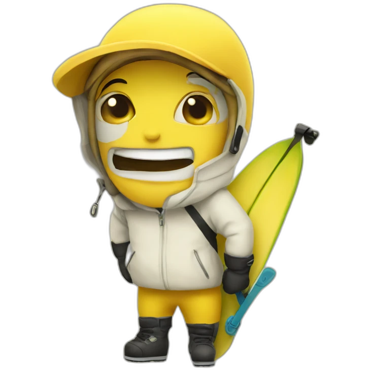 Banane ski  emoji