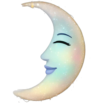 Sparkly moon-and-stars-galaxy-dreamcatcher emoji