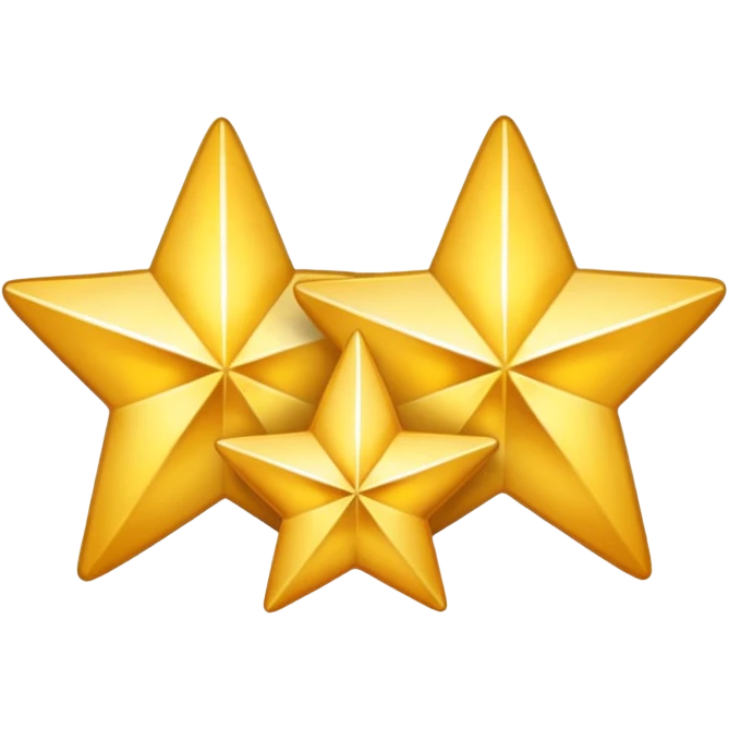 two golden stars emoji