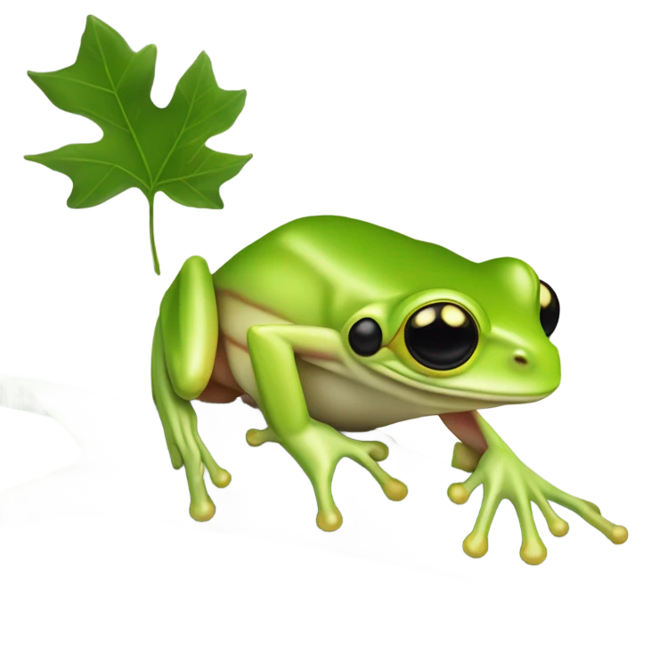 Green tree frog emoji