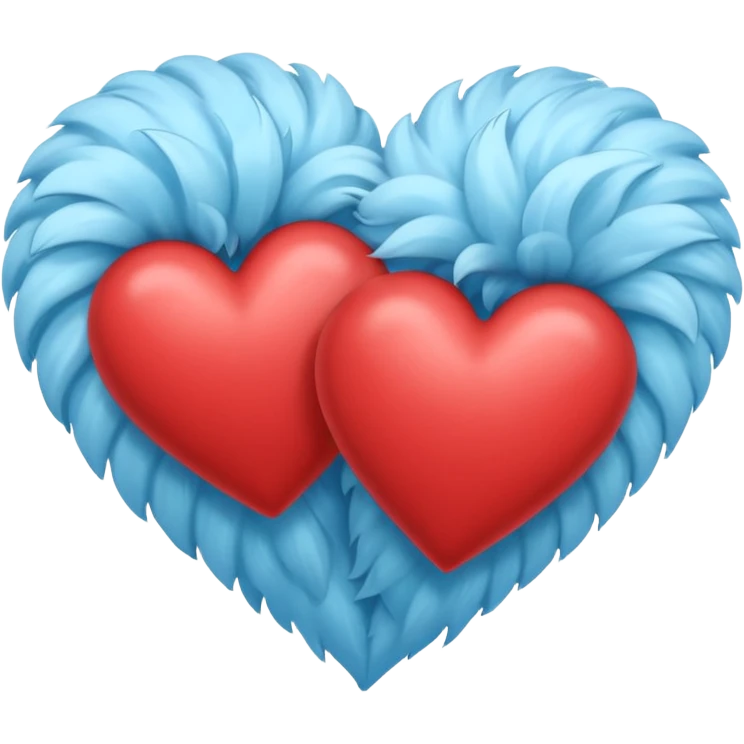 Double heart skyblue emoji