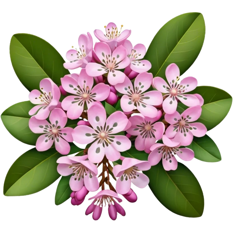 Mountain laurel blooms emoji