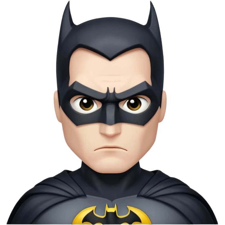 Batman looking serious emoji